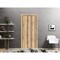 Sartodoors Sliding Closet Bi-fold Doors, Planum 0017 Oak and Aluminum Strips, Sturdy Tracks Moldings Trims Har PLANUM0017BF-DUB-36 - alternate 1