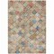 Homeroots 9' X 12' Terra Cotta Beige And Teal Blue Geometric Washable Indoor Outdoor Area Rug 603285 - alternate 4