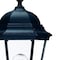 Homeroots Matte Black Domed Glass Lantern Wall Light 398591 - alternate 2