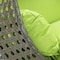 Leisuremod Beige Wicker Hanging 2 person Egg Swing Chair with Light Green Cushions ESCBG-57LG - alternate 3