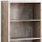 Homeroots 48" Taupe Distressed Wood Adjustable Four Tier Bookcase 333507 - alternate 3