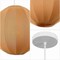 Jonathan Y Sia 16" 1-Light Scandinavian Japandi Adjustable Lantern Metal w/Ribbed Cocoon Globe Shade LED Pendan JYL4206D - alternate 3