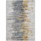 Homeroots 9' X 12' Ivory Charcoal And Silver Abstract Washable Indoor Outdoor Area Rug 582396 - alternate 3