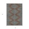 Homeroots 3' X 5' Brown And Aqua Geometric Washable Indoor Outdoor Area Rug 598728 - alternate 2