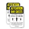 Signmission Attention Bar Guests Practice Social Distancing, 18'' X 24'' 2 Signs, Heavy Gauge Aluminum, 2PK A-1824-2PACK-25408 - alternate 1