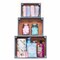 Homeroots Set of Three Organic Charcoal and Natural Distressed Wood Stacking Milk Crates, 3PK 471958 - alternate 4