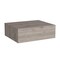 Homeroots 5" Gray Wood One Drawer Floating Nightstand 546183 - alternate 1
