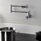 Kingston Brass Wall Mount Pot Filler Faucet, Polished Chrome KS4101CG - alternate 4