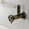 Kingston Brass Wall Mount Pot Filler Faucet with Knurled Handle, Antique Brass KS4103RKX - alternate 2