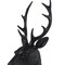 Homeroots 23" Black Polyresin Suited Deer Bust Tabletop Sculpture 392529 - alternate 3