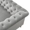 Homeroots 93" Gray Velvet Chesterfield Wood Sofa 543984 - alternate 3