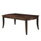 Homeroots 64" Walnut Wood Removable Leaf Extendable Dining Table 631266 - alternate 1
