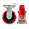 Hyw Products Heavy Duty Caster 6in Polyurethane on Plastic Wheel, Rigid 40-60R-A1-PU - alternate 2