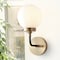 Jonathan Y Caleb 6" 1-Light Contemporary Transitional Iron/Glass LED Vanity Light, Brass Gold/Black/White JYL9056B - alternate 6