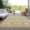 Homeroots 9' X 12' Gold Taupe And Beige Southwestern Washable Indoor Outdoor Area Rug 613907 - alternate 2