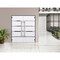 Vdomdoors Metal Double Doors Deux 1105 Gray Graphite Mirrored Glass Entry Modern Painted (W72xH96) Right hand DEUX1105DEXD-GRE-W72xH96-RH-O - alternate 2