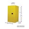 Eagle Mfg 60 gal, 2 Shelves, 18-Gauge Steel, 34 in W x 65 in H x Gray 1962XGRAY - alternate 2