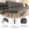 Flash Furniture Advantage Fossil Church Chair 18.5" Wide PCHT185-113 - alternate 3