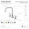 Kingston Brass Widespread Bathroom Faucet with Brass Pop-Up, Antique Brass FSC893CMLAB - alternate 2