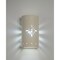 Luxury Lighting Asavva 13 in Tall Starburst Ceramic Outdoor Wall Light, Cottonwood Paint Finish, 2PK (2) 411-36-CW-ud-7-17 - alternate 1