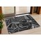 Homeroots 3' X 5' Black And Gray Geometric Washable Indoor Outdoor Area Rug 594755 - alternate 1