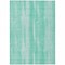 Homeroots 3' X 5' Aqua Teal Blue And Ivory Botanical Leaves Washable Indoor Outdoor Area Rug 581960 - alternate 3