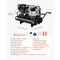 Vevor 9 Gal Twin-Tank Gas Powered Air Compressor 6.5HP 9CFM 115PSI Max Pressure Z-2065/8 - alternate 3