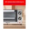 Betty Crocker 9L Toaster Oven, 2-Slice Toaster with Chrome Plated Front, Stainless Steel Handle BC-5665B - alternate 3