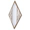 Homeroots 38" Brass And Silver Mixed Metal Diamond Accent Mirror 574031 - alternate 3
