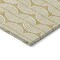 Homeroots 5' X 8' Gold And Beige Ogee Washable Indoor Outdoor Area Rug 601567 - alternate 4