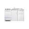 Summit 60" Wide All-in-One Kitchenette with Gas Range ACK60GASW - alternate 1
