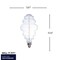 Bulbrite 40-Watt Equivalent Beehive Shaped BH Dimmable LED Grand Filament Nostalgic Light Bulb in Amber 776304 - alternate 3