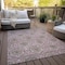 Homeroots 9' X 12' Chocolate Beige And Mauve Medallion Washable Indoor Outdoor Area Rug 587780 - alternate 4