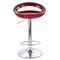 Elama 2 Piece Retro Adjustable Bar Stool in Cherry with Chrome Base ELM-806-CHERRY - alternate 3