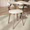 Leisuremod Modern Wooden Dining Chair, Washed Walnut Frame in White, Klyne Collection KCWW-22W - alternate 5
