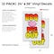Signmission Bbq Time To Pig Out, Vinyl Decals Only 24 Inch x 36 Inch, Vinyl Decal, 2PK DSB-2436-2PACK-Bbq Time To Pig Out - alternate 2