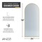 Anzzi Ember Series 74x 34in Framed Arch Fixed Shower Screen Door, Brushed Gold, 8mm Tempered Fluted Glass SD-AZ18-01BG-FL - alternate 6