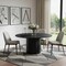 Homeroots 60" Black Solid Wood Pedestal Base Round Top Dining Table 721054 - alternate 2