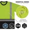 Ergodyne Hi-Vis Shirt, M, Lime, Short Sleeve 22163 - alternate 3