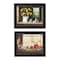 Homeroots Set Of Two Tea Apples and Strawberries Black Framed Print Kitchen Wall Art, 2PK 405772 - alternate 3
