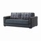 Homeroots 78" Gray Chenille Convertible Futon Sleeper Sofa And Toss Pillows With Storage 607138 - alternate 5