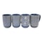 Laurie Gates Madrina 4 Piece 19 Ounce Stoneware Assorted Designs Mug Set in Blue 138964.01 - alternate 3