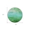 Homeroots 8' Green And Teal Blue Round Striped Washable Indoor Outdoor Area Rug 610885 - alternate 2