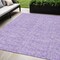 Homeroots 5' X 8' Lilac And Ivory Floral Washable Indoor Outdoor Area Rug 581871 - alternate 1