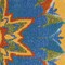 Homeroots 4' Ivory Blue Yellow And Orange Round Floral Indoor Outdoor Area Rug 546811 - alternate 5
