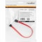 Rocstor PREMIUM 12IN 30CM SATA TO LEFT ANGLE 90 DEGREES SATA CABLE - SATA 3.0 6GBPS BA Y10C861-RD - alternate 3
