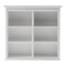 Homeroots 87" White Solid Wood Adjustable Four Tier Bookcase 397122 - alternate 3