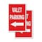 Signmission Valet Parking With Arrow, A-Frame & 2 Decals Installed, Heavy-Duty Plastic Frame SBHD-D-2436-Valet Parking With Arrow - alternate 3