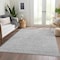Homeroots 3' X 5' Silver Gray And Ivory Floral Washable Indoor Outdoor Area Rug 582374 - alternate 4