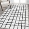 Jonathan Y Arenal Geometric Grid Shag White/Gray 3 ft. x 5 ft. Area Rug MOH409A-3 - alternate 3